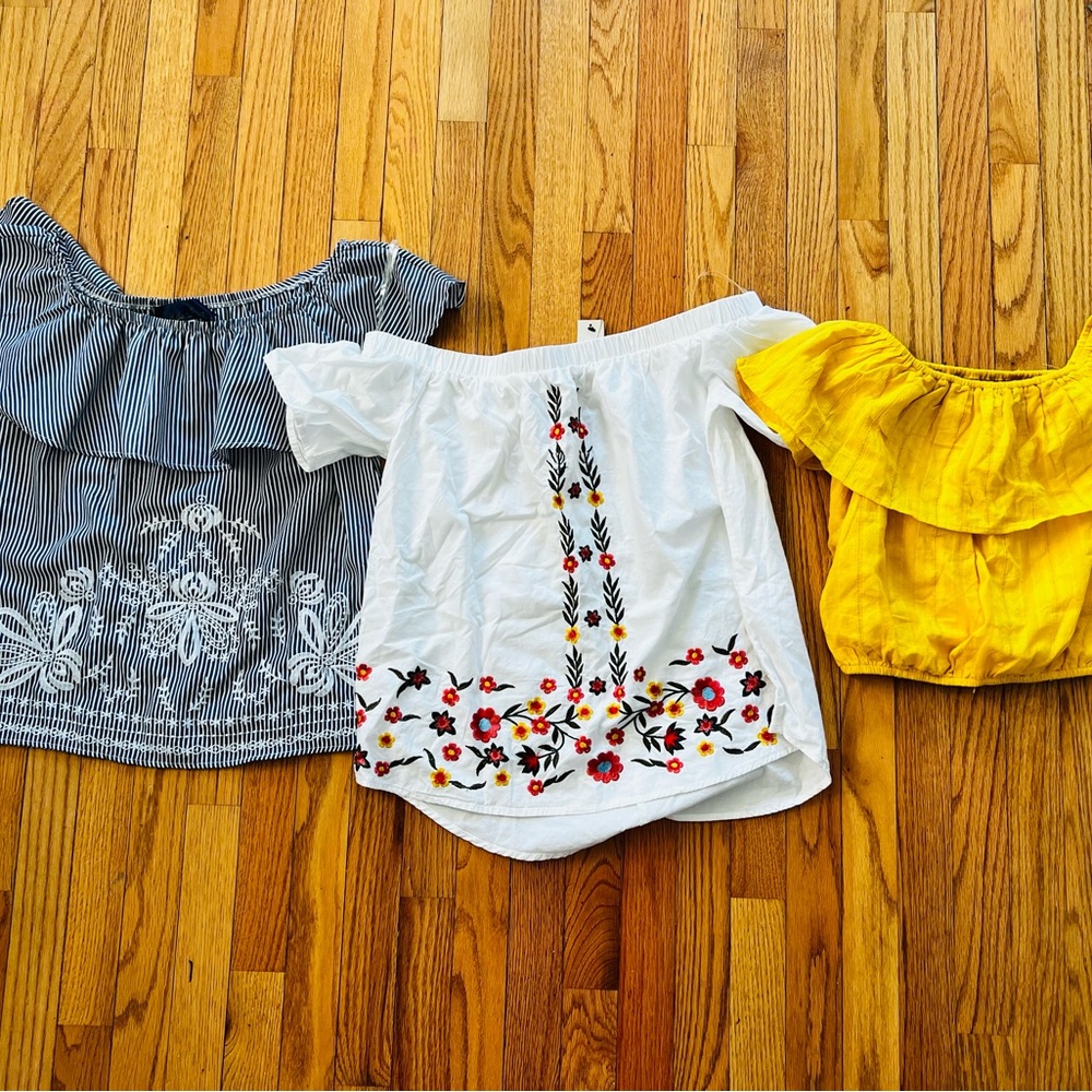 Francesca’s Collections off the shoulder tops